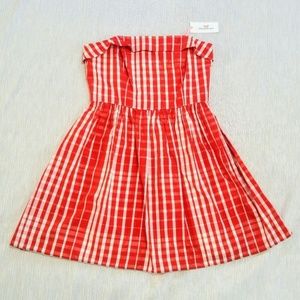 NWT Vineyard Vines Red Gingham Dress size 8